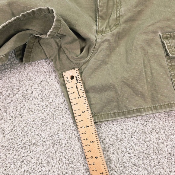The North Face A5 Series Women Distressed Cargo Shorts Olive Green Ripstop Sz 10 - Picture 5 of 9